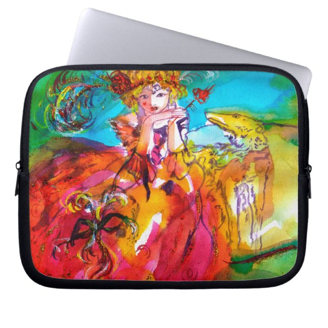 MIRANDOLINA  / Venetian Carnival Masks Laptop Sleeve (Front)