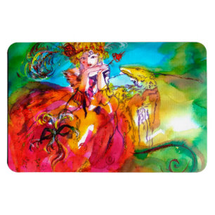 MIRANDOLINA / Venetian Carnival Masks Magnet