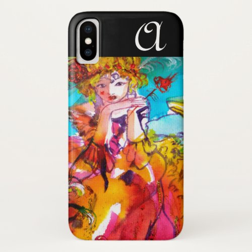 MIRANDOLINA Venetian Carnival Masks Monogram iPhone XS Case