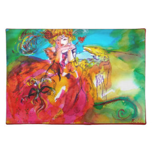MIRANDOLINA / Venetian Carnival Masks Placemat