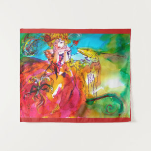 MIRANDOLINA  Venetian Carnival Masks Tapestry