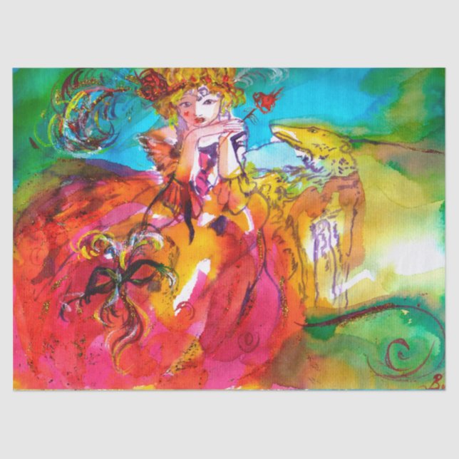 MIRANDOLINA / Venetian Masquerade Mask Tissue Paper (Front)