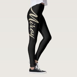 Miray white gold Handwriting Hose is not a German Leggings