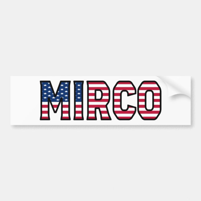 Mirco Name Vorname USA Aufkleber Sticker Auto (Front)