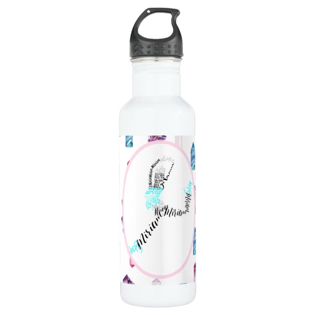 Miriam Jazz Dancer Personalized Dance Gift Stainless Steel Water Bottle (Front)