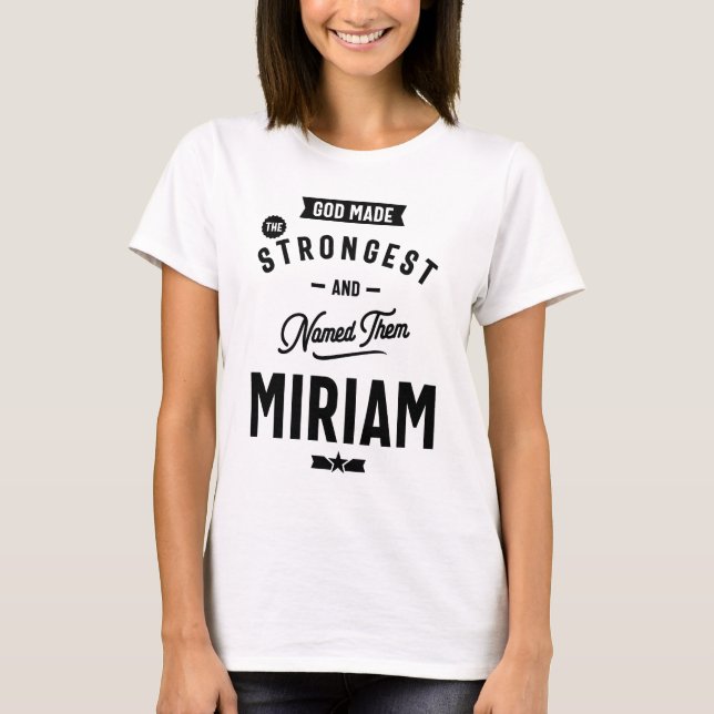 Miriam Personalized Name Birthday Gift T-Shirt (Front)