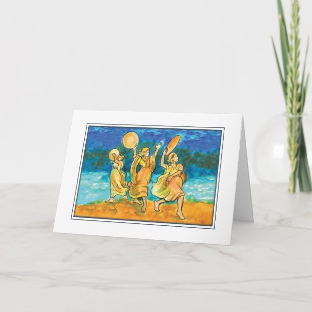 Miriam’s Passover Song Holiday Card (Front)