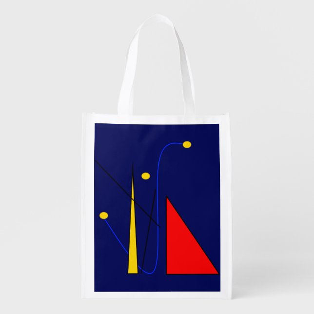 Miro Inspired Reusable Tote Bag (Front)