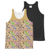 MIRO PRINT TANK, i Art & Designs, Cocuyo Art & Des All-Over-Print Tank Top (Front and Back)