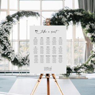 MIRRA Modern Wedding Seating Chart Foam Board