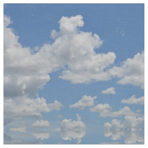 Mirriored Clouds Fabric