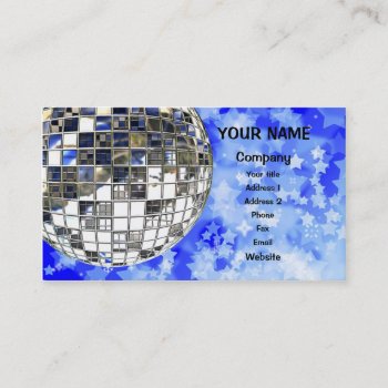 Mirror Ball Business Card by SuperCardsBusiness at Zazzle