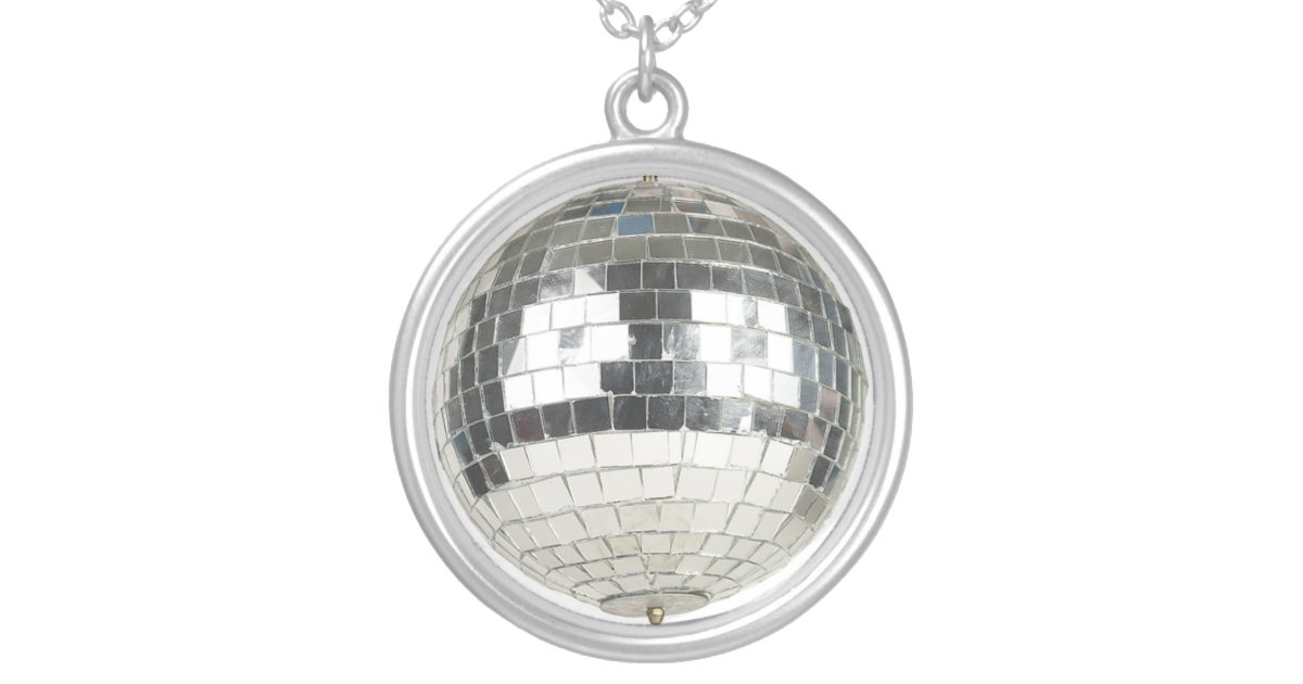 Mirror Ball Pendant Necklace Zazzle