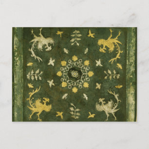 Mirror, bronze with lacquered back postcard