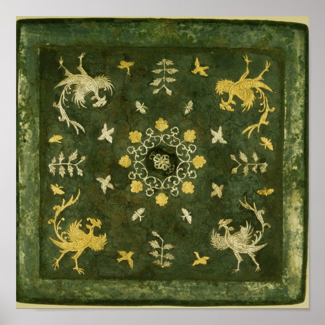 Mirror, bronze with lacquered back poster (Front)