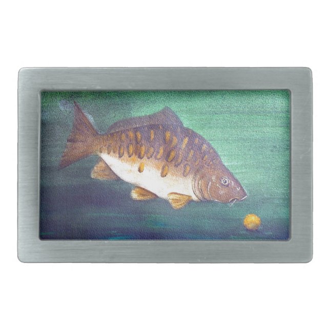 Mirror carp belt buckle (Front)