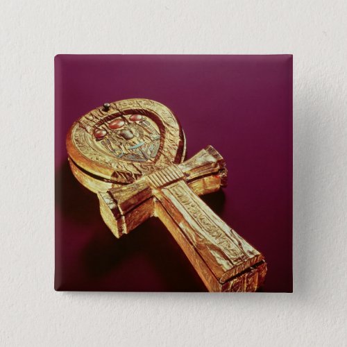 Mirror case in the form of an ankh 2 pinback button