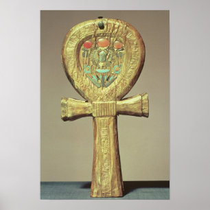 Mirror case in the form of an ankh poster