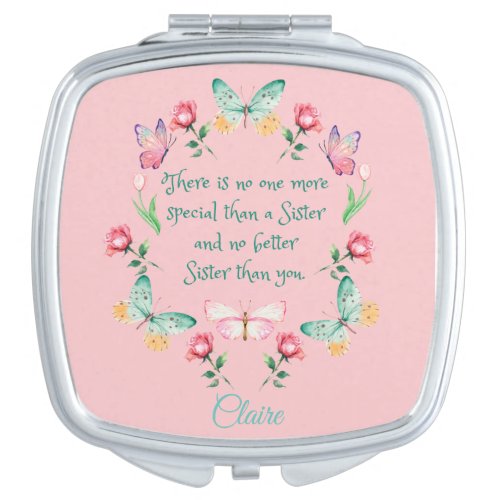 Mirror Compact _ Gift For Sister personalize