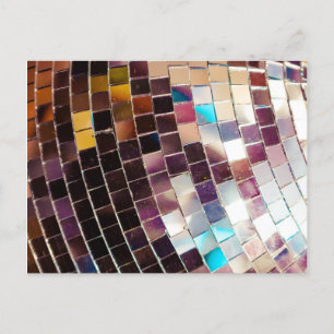Mirror Disco Ball Announcement Postcard