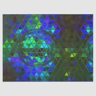 Mirror Disco Ball Groovy Geometric Digital Print Tissue Paper