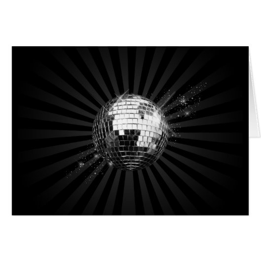 Mirror Disco Ball on Black Cards (Front Horizontal)