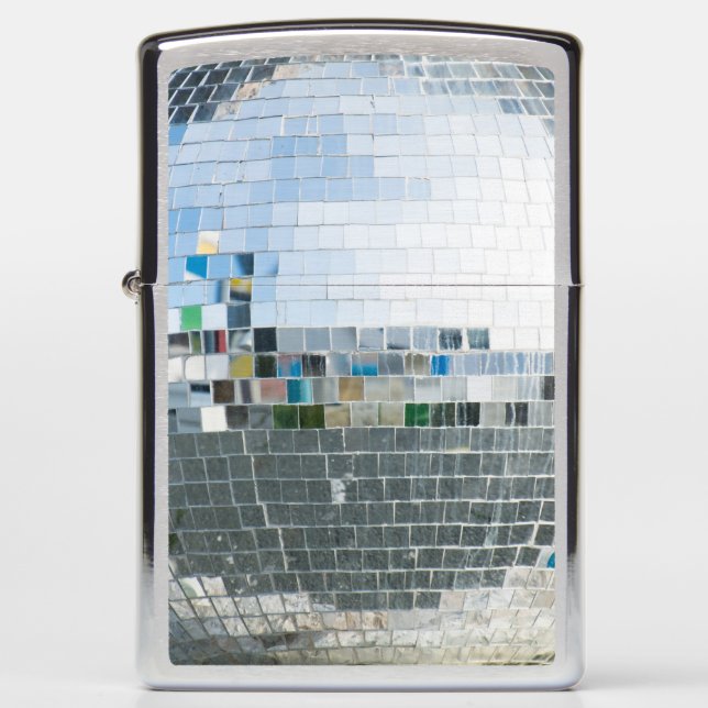 Mirror disco ball zippo lighter (Front)