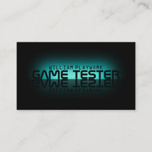 Mirror effect modern futuristic business card