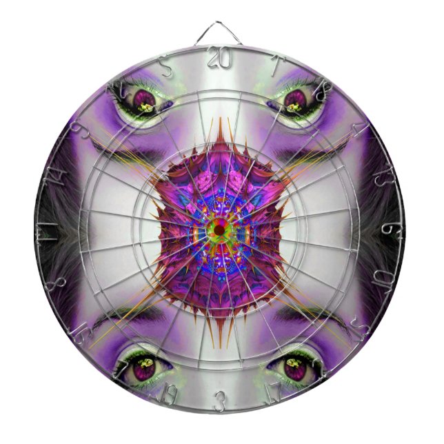 Mirror Horizon Dartboard With Darts (Front)