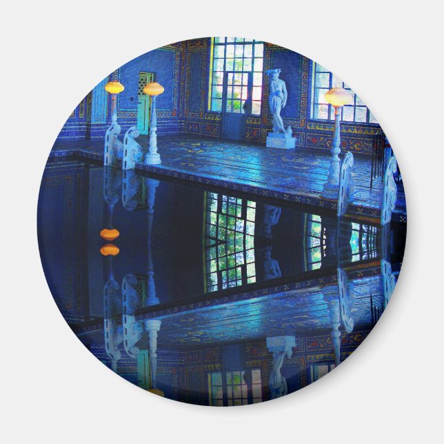Mirror Image Hearst Castle Indoor Pool Magnet (Front)