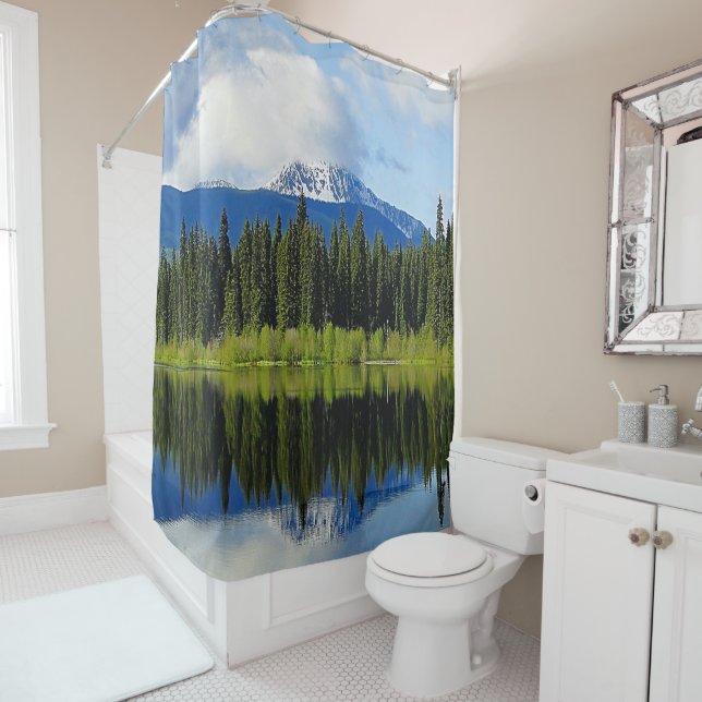Mirror Image Shower Curtain (In Situ)