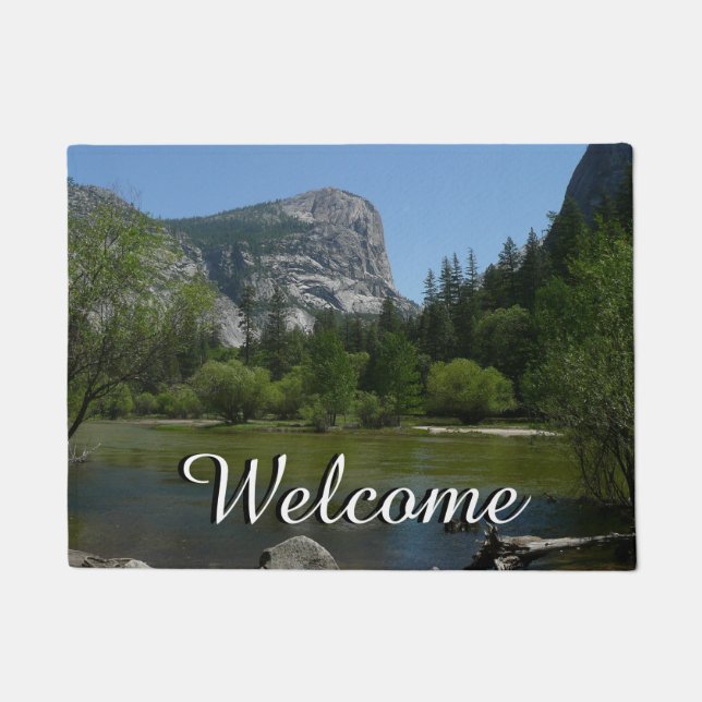 Mirror Lake II in Yosemite National Park Doormat (Front)