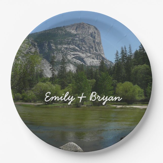 Mirror Lake II in Yosemite National Park Paper Plates (Front)