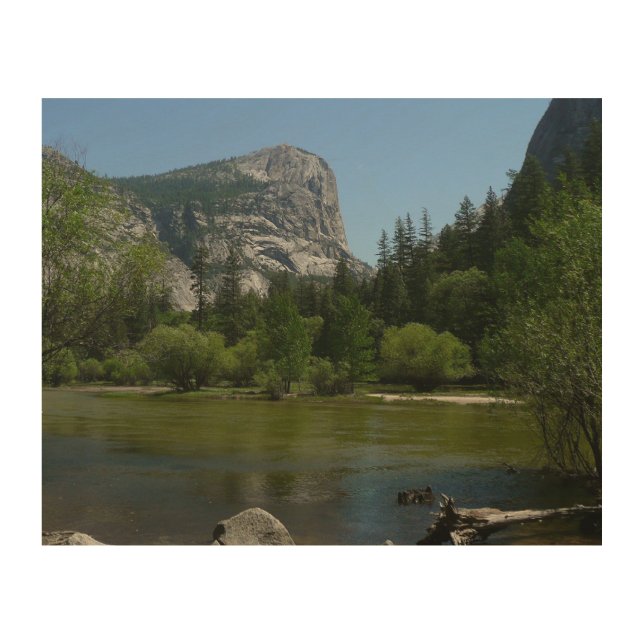 Mirror Lake II in Yosemite National Park Wood Wall Art (Front)