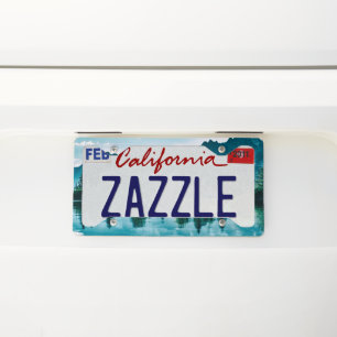 Mirror lake license plate frame