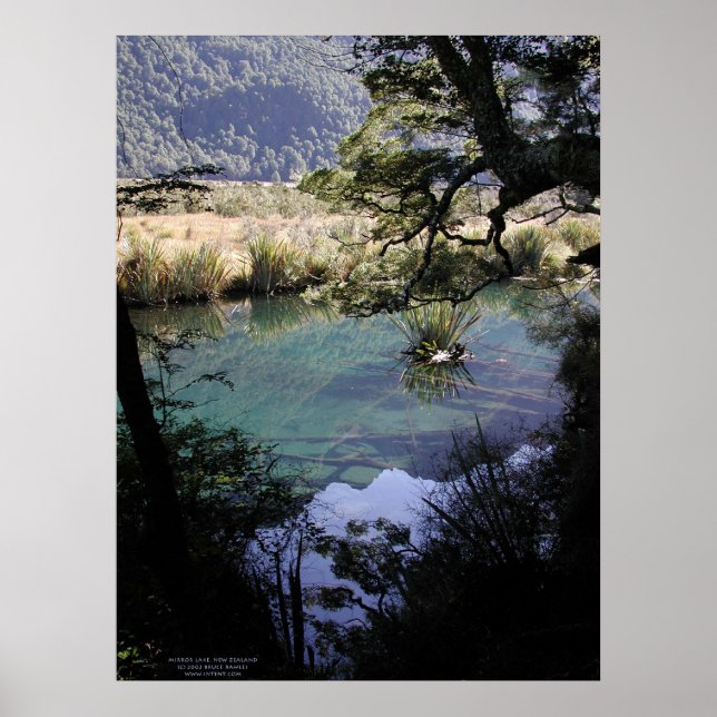 Mirror Lake, New Zealand Poster (Front)