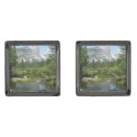 Mirror Lake View in Yosemite National Park Cufflinks