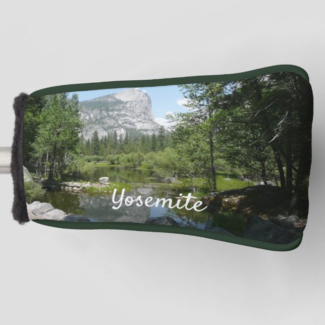 Mirror Lake View in Yosemite National Park Golf Head Cover (Front)