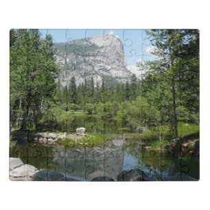 Mirror Lake View in Yosemite National Park Jigsaw Puzzle
