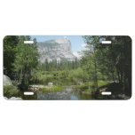 Mirror Lake View in Yosemite National Park License Plate