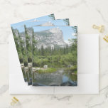Mirror Lake View in Yosemite National Park Pocket Folder