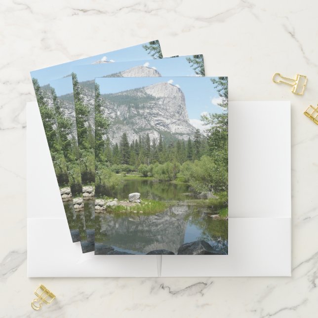 Mirror Lake View in Yosemite National Park Pocket Folder (In Situ)
