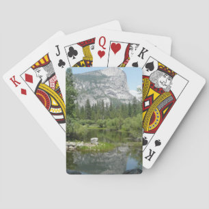 Mirror Lake View in Yosemite National Park Poker Cards