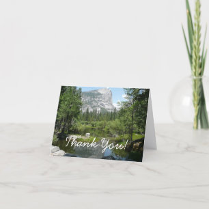 Mirror Lake View in Yosemite National Park Thank You Card