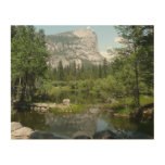 Mirror Lake View in Yosemite National Park Wood Wall Decor