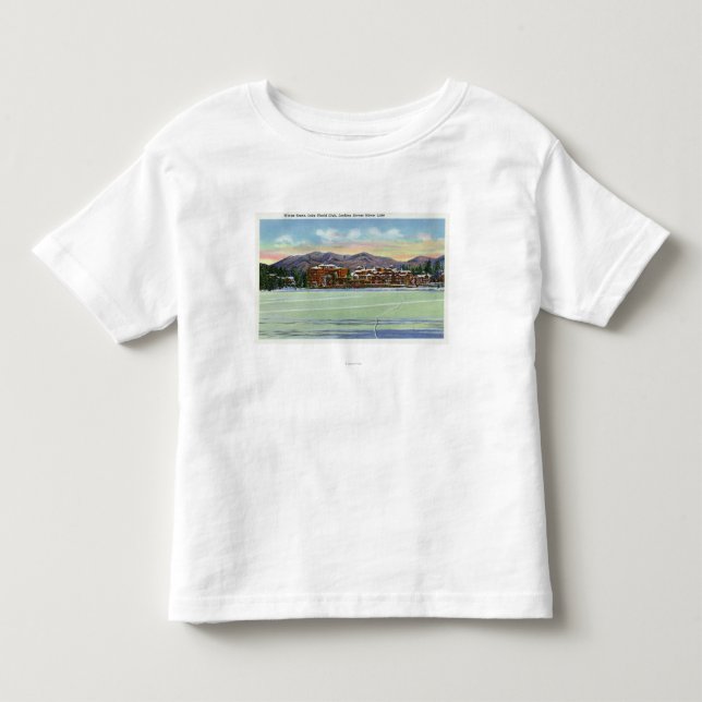 Mirror Lake View of the Lake Placid Club in Toddler T-shirt (Front)