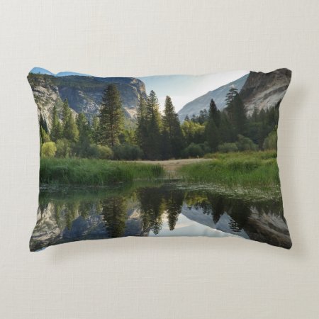 Mirror Lake, Yosemite Accent Pillow