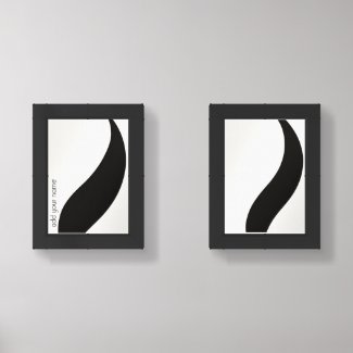 Mirror Minimalism Pair Wall Art Sets