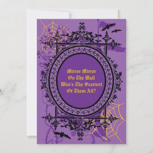 Mirror Mirror Halloween InvitationInvitation