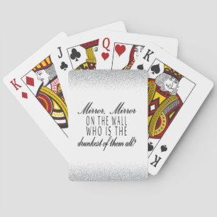 Mirror, Mirror on The Wall Poker Cards